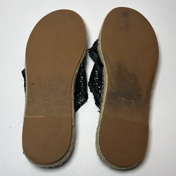 Marc Fisher Tessi Crossband Espadrille Sandals Size 10 Black - Picture 6 of 11